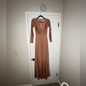 Bridesmaids dress, Allure Bridals brand, autumn color, floor length, a-line